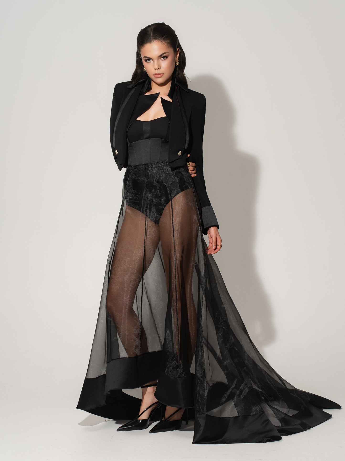 Hypnotic Glow Sheer Maxi Skirt