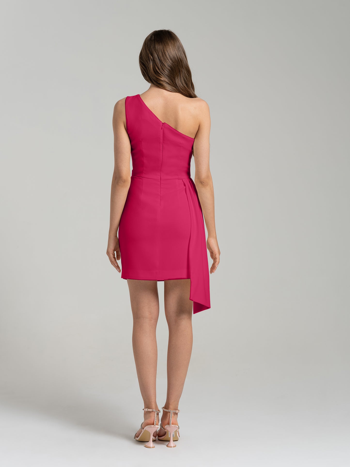 Iconic Glamour Short Dress - Hot Pink