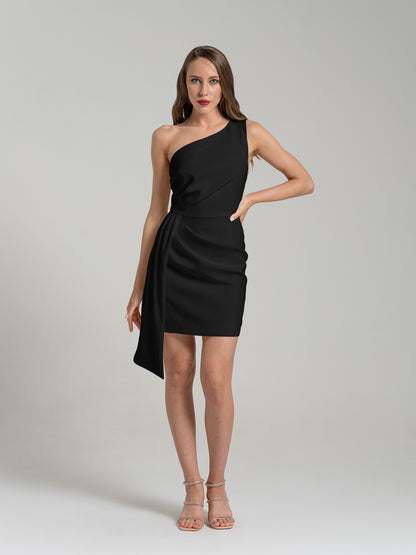 Iconic Glamour Short Dress - Black