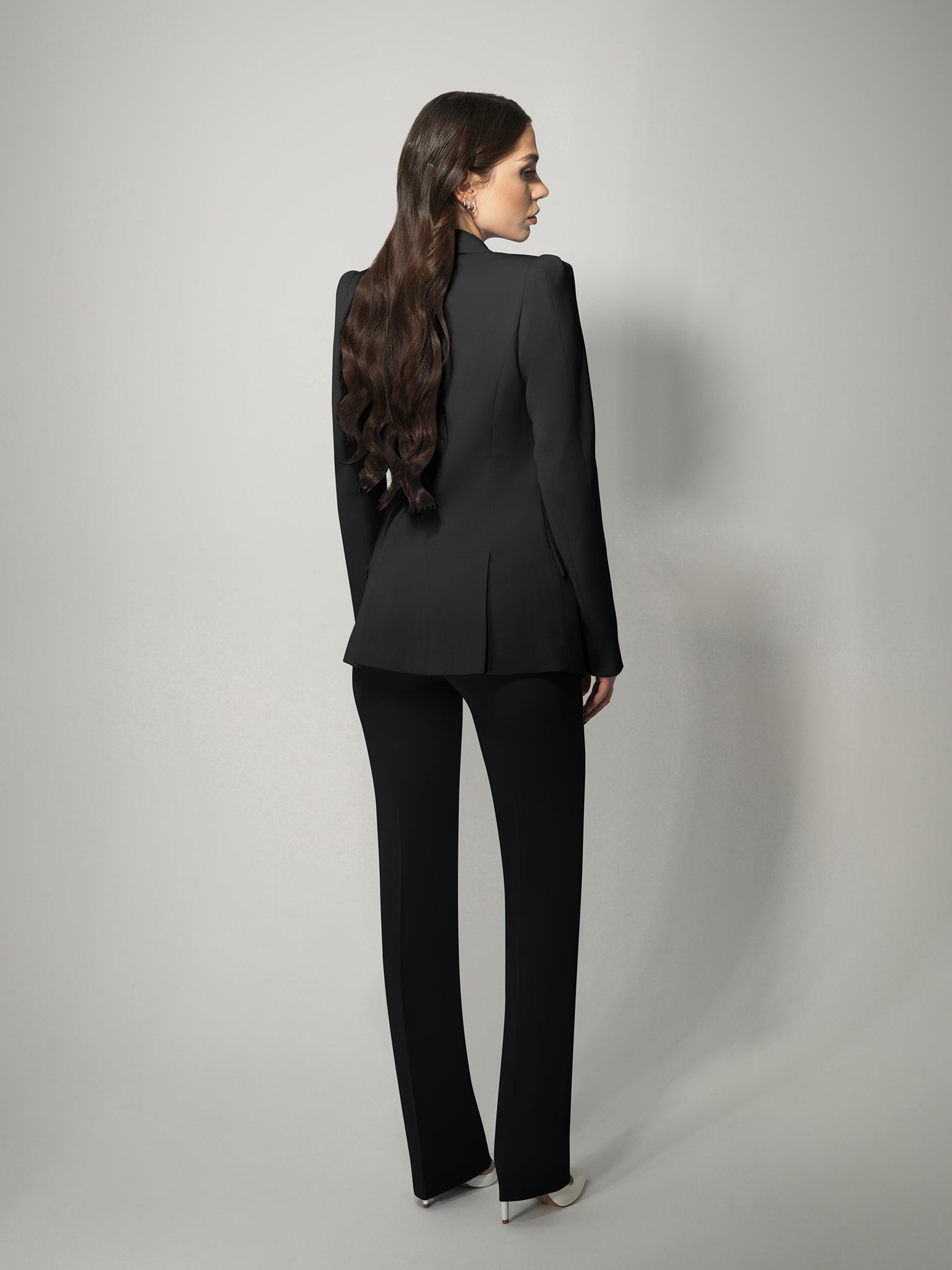 Illusion Classic Tailored Blazer - Black by Tia Dorraine Women's Luxury Fashion Designer Clothing Brand