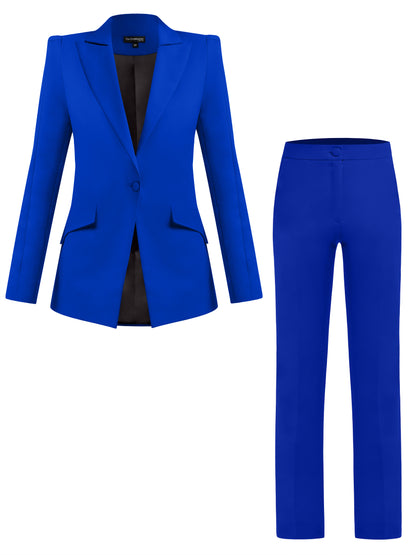Illusion Classic Tailored Suit - Azure Blue