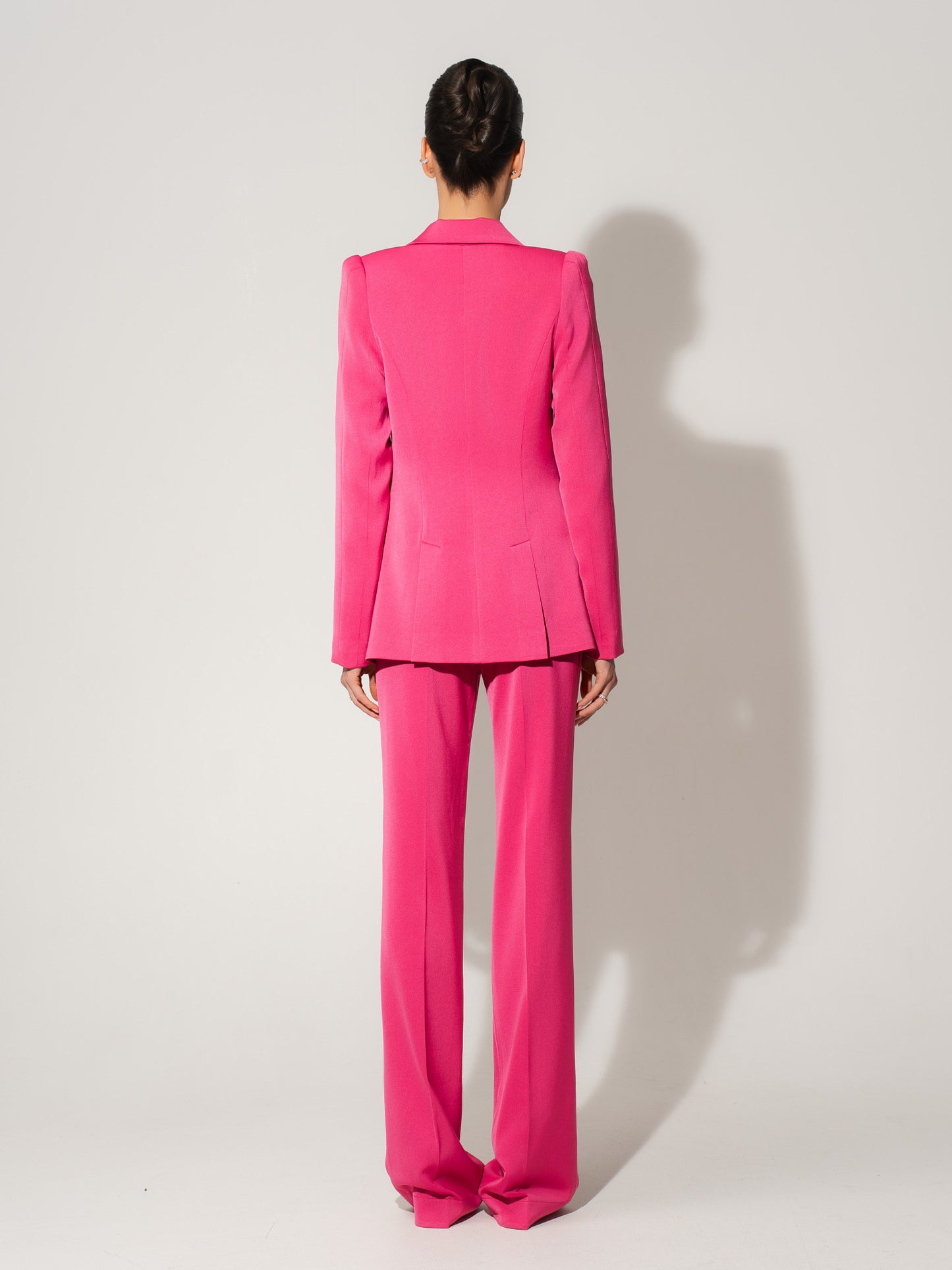Illusion Classic Tailored Suit - Hot Pink