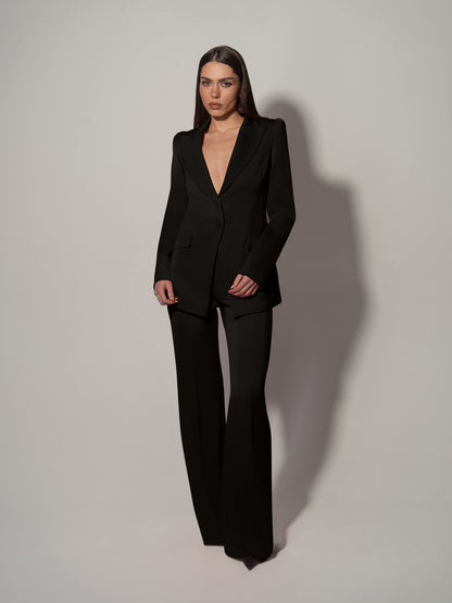 Illusion Classic Tailored Blazer - Black