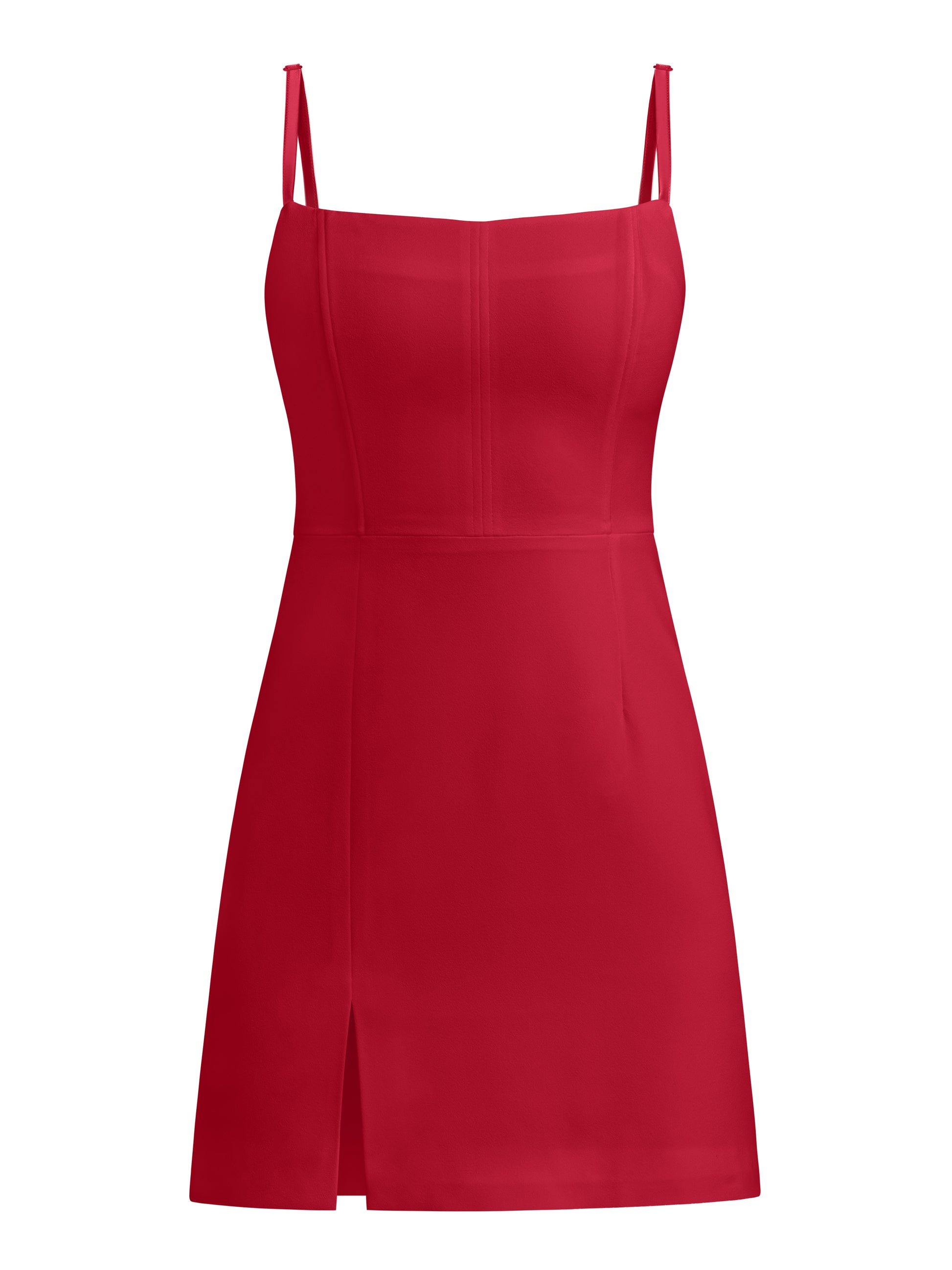 Into You Fitted Mini Dress - Fierce Red by Tia Dorraine Women's Luxury Fashion Designer Clothing Brand