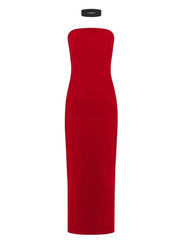 Tia Dorraine Fitted Bustier Midi Dress