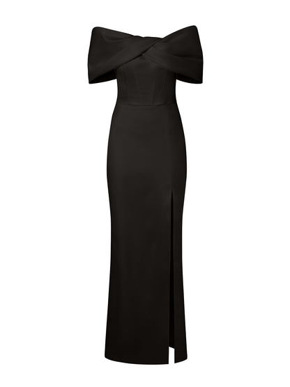 Love in Bloom Maxi Dress – Black