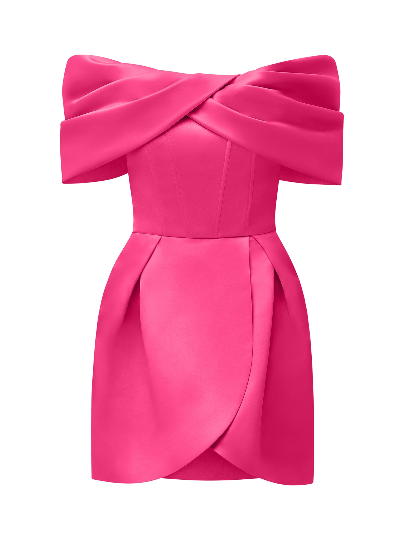 Tia Dorraine Love In Bloom Off-shoulder Mini Dress - Pink Tia Dorraine Love In Bloom Off-shoulder Mini Dress - Pink