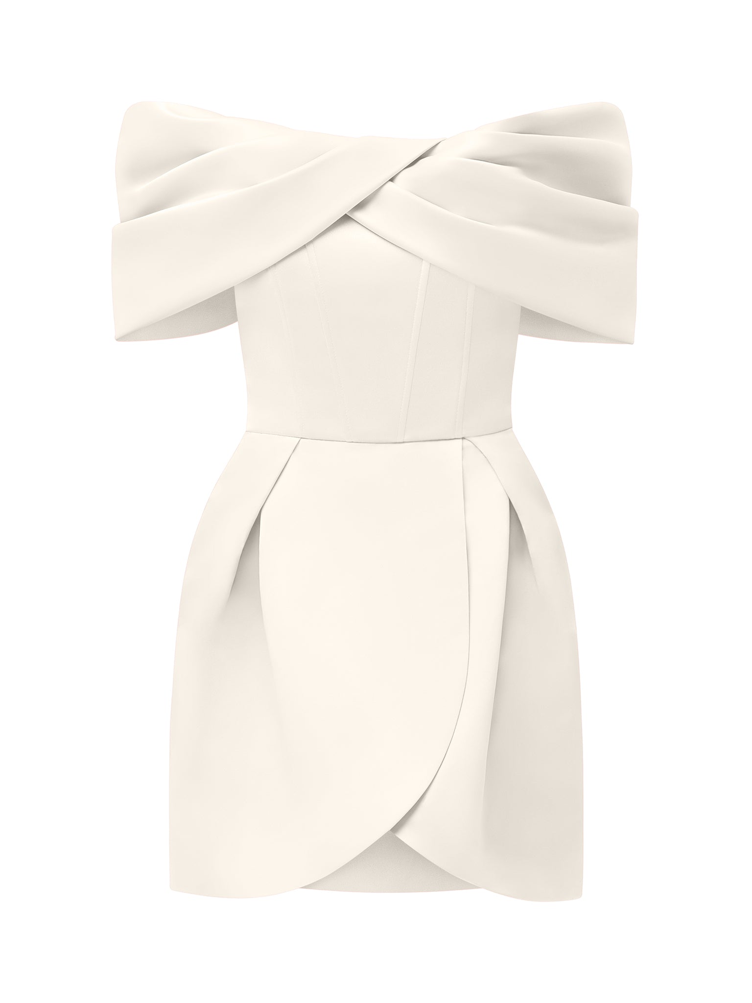 Love in Bloom Off-Shoulder Mini Dress by Tia Dorraine Women's Luxury Fashion Designer Clothing Brand