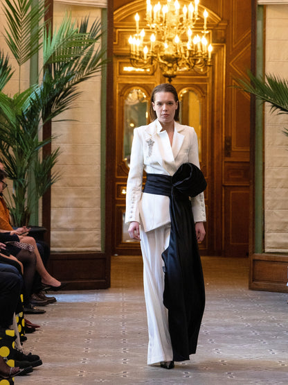 Modern Power Floor-Length Satin Belt