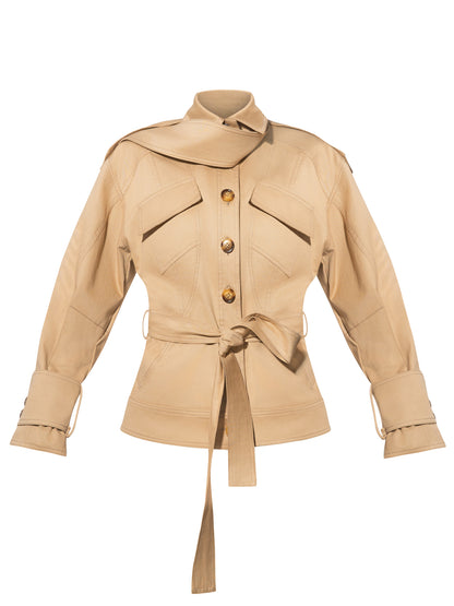Oversized Belted Trench Jacket