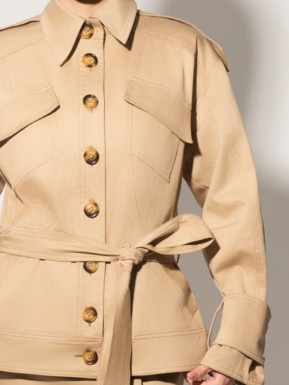 Oversized Belted Trench Jacket