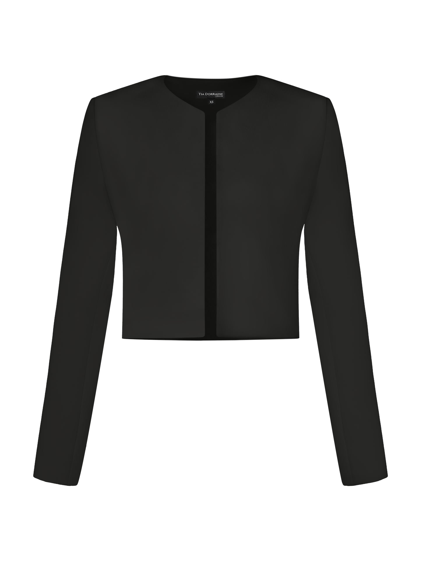 Perfectly Romantic Cropped Blazer - Black