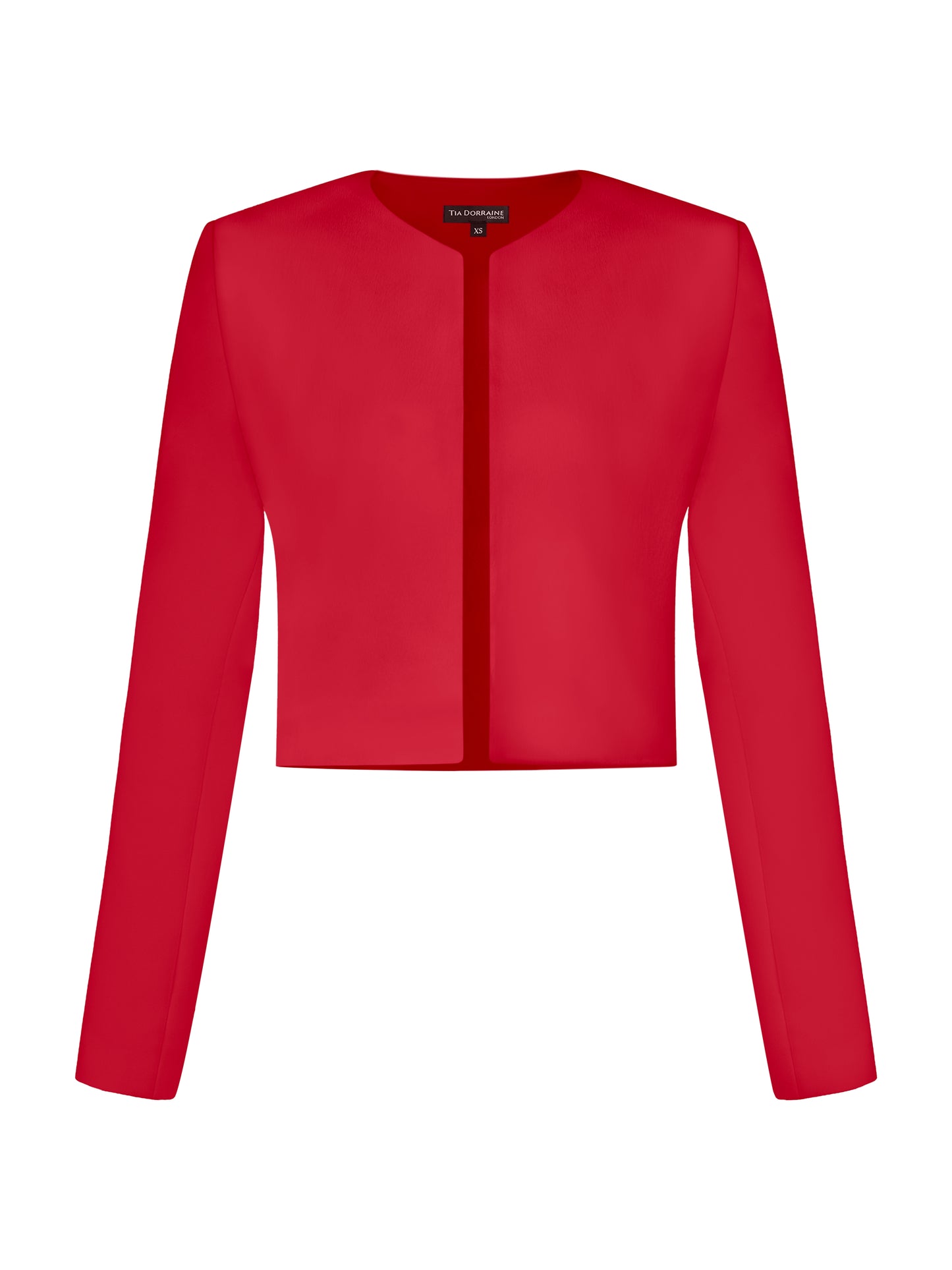 Perfectly Romantic Cropped Blazer - Red