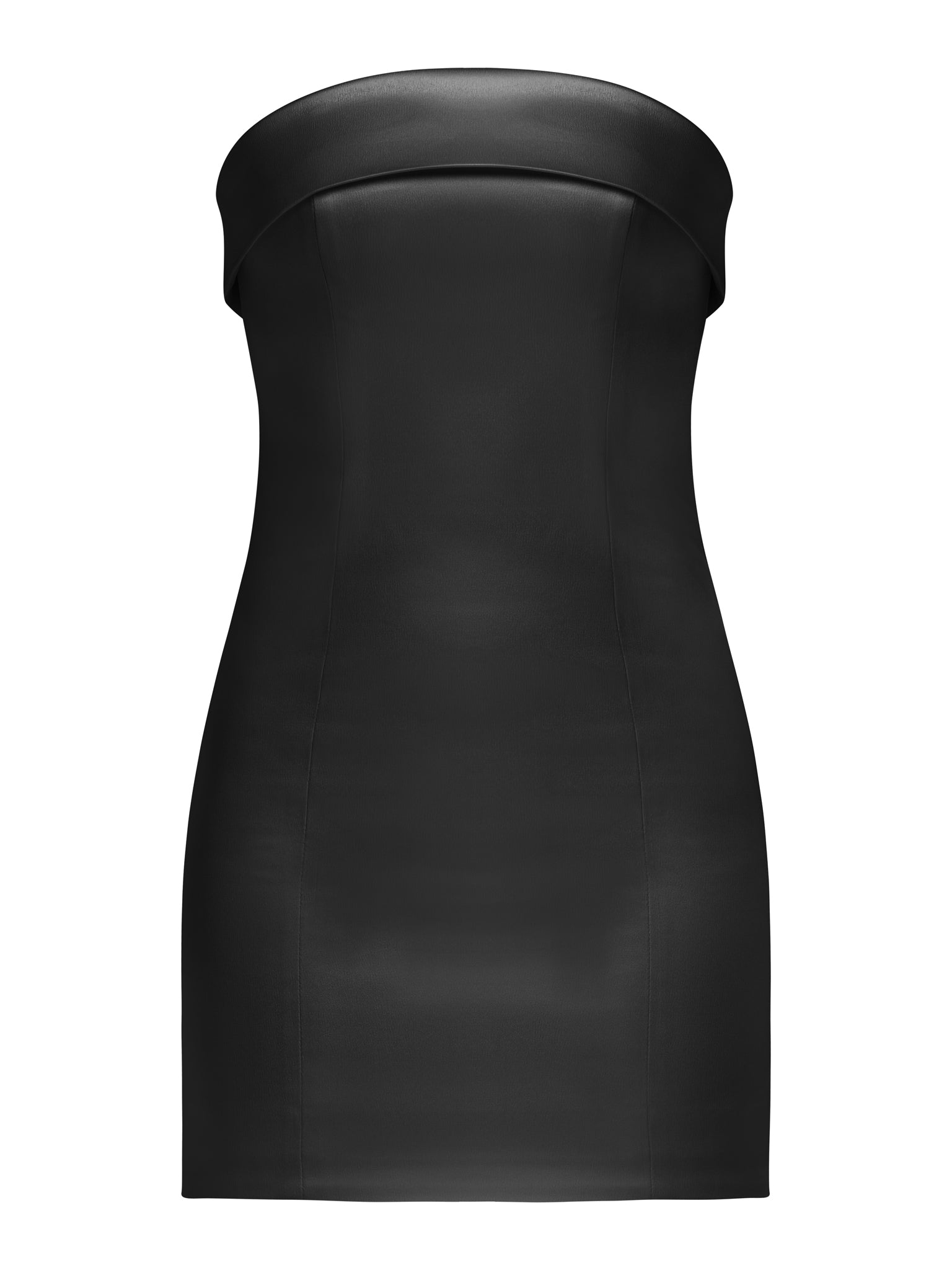 Romantic Allure Satin Mini Dress - Black by Tia Dorraine Women's Luxury Fashion Designer Clothing Brand