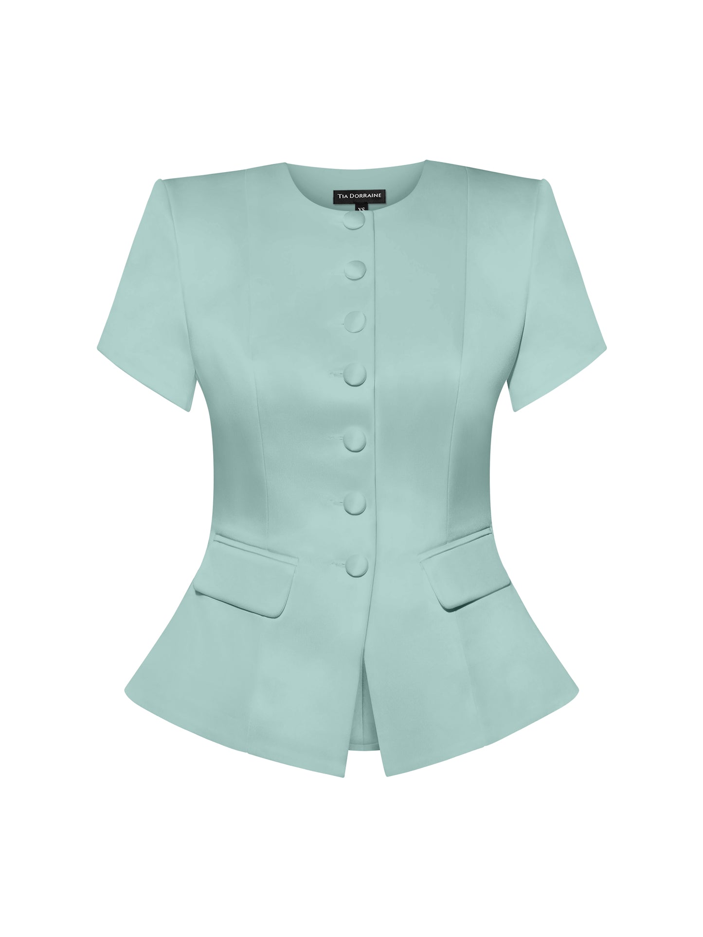 Romantic Glow Short Sleeves Blazer - Green