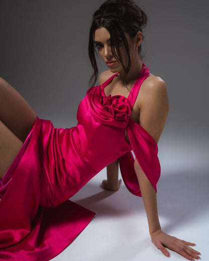 Rose Garden Maxi Dress – Hot Pink