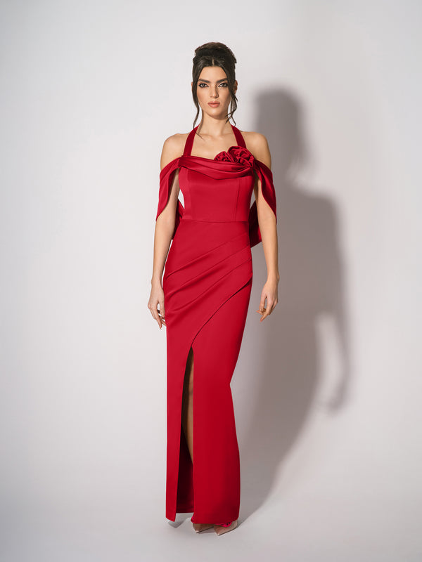 Rose Garden Maxi Dress – Fierce Red Fierce Red / XL