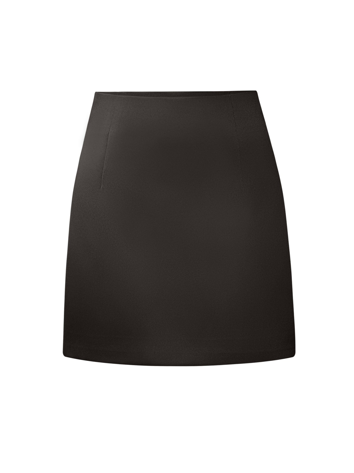 Satin Mini Skirt - Black
