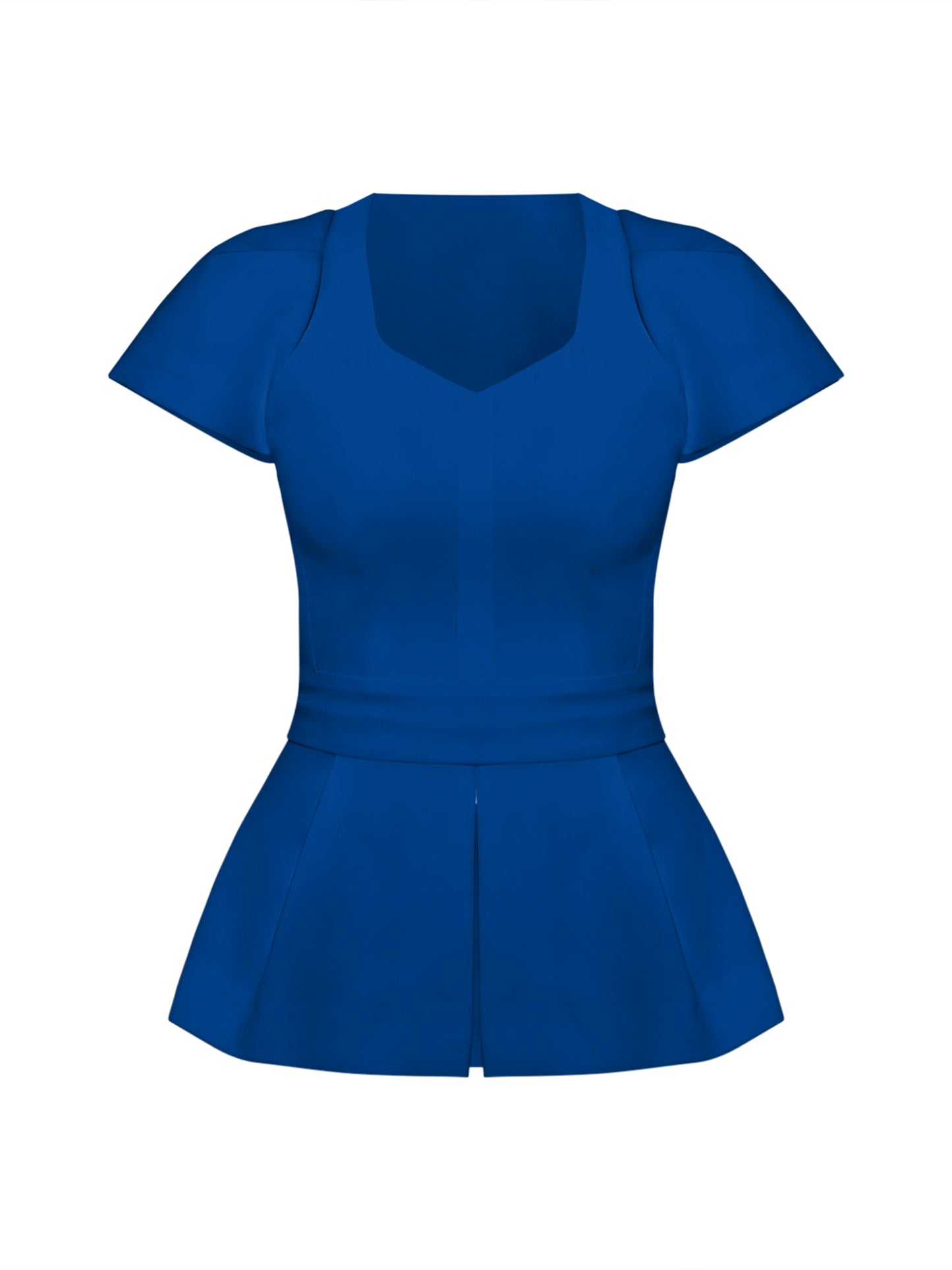 Short-Sleeved Fitted Top by Tia Dorraine Women's Luxury Fashion Designer Clothing Brand