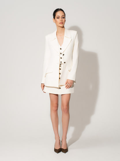 Single-Breasted Blazer in Linen