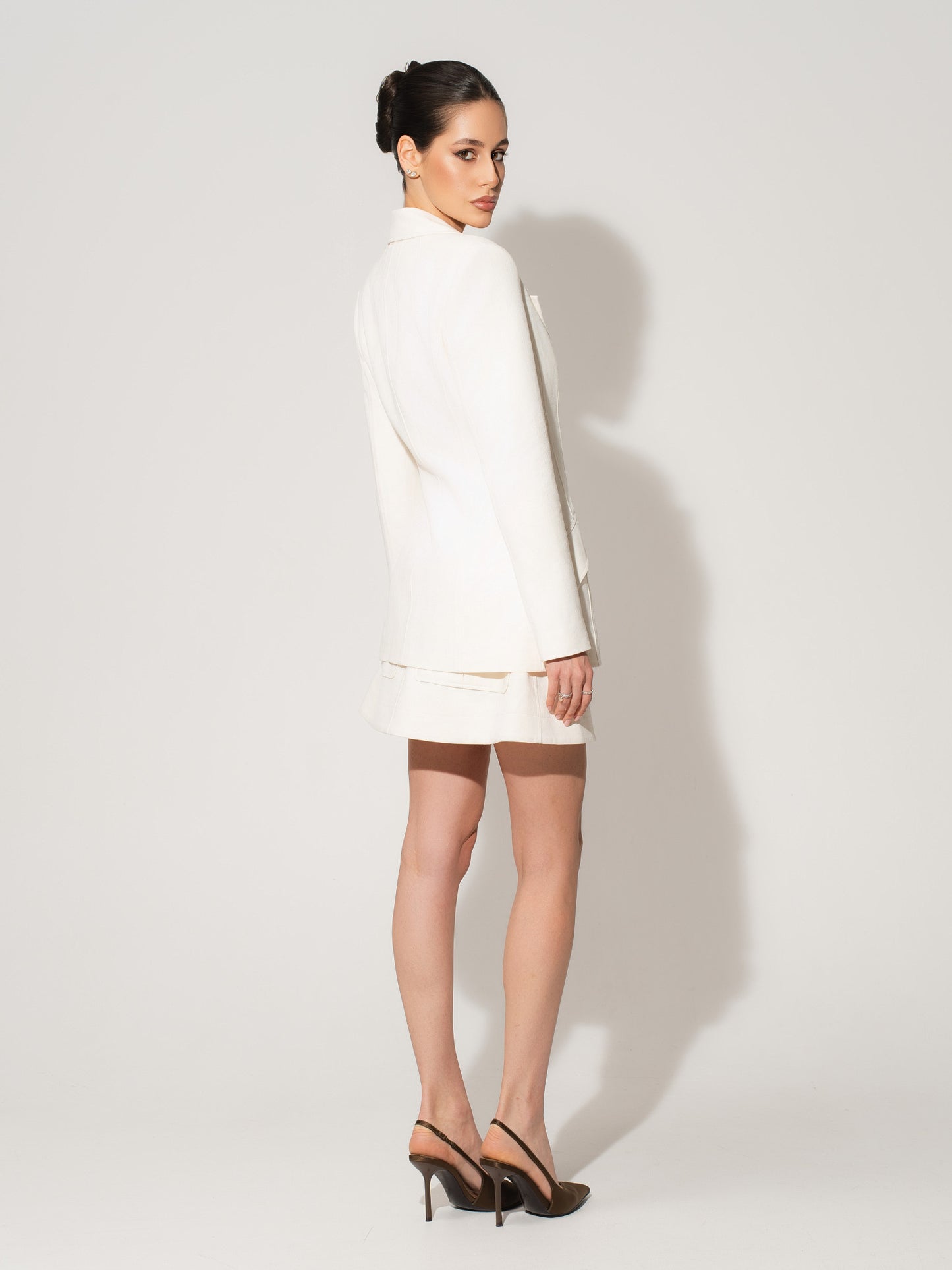 Single-Breasted Blazer in Linen