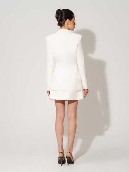 Single-Breasted Blazer in Linen