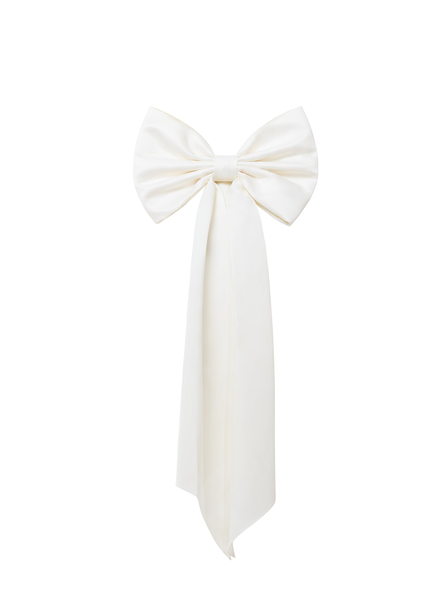 Statement Bow Belt - Pearl White