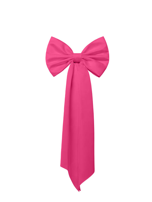 Statement Bow Belt - Hot Pink