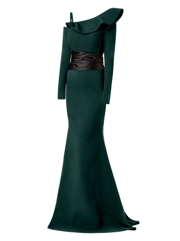 green emerald velvet dress Tiffany Short Silk Nightdress