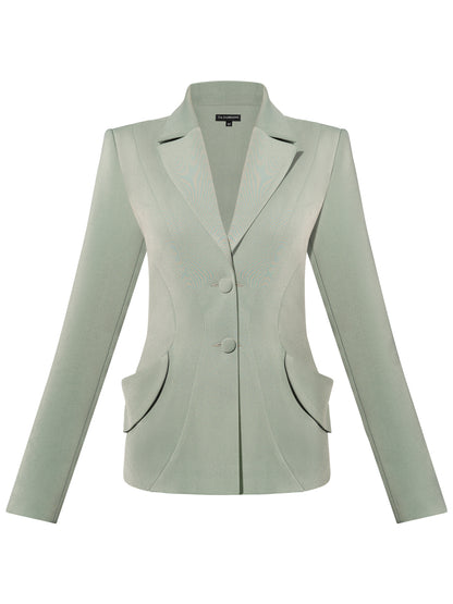 Tailored Fit Suiting Blazer - Light Green