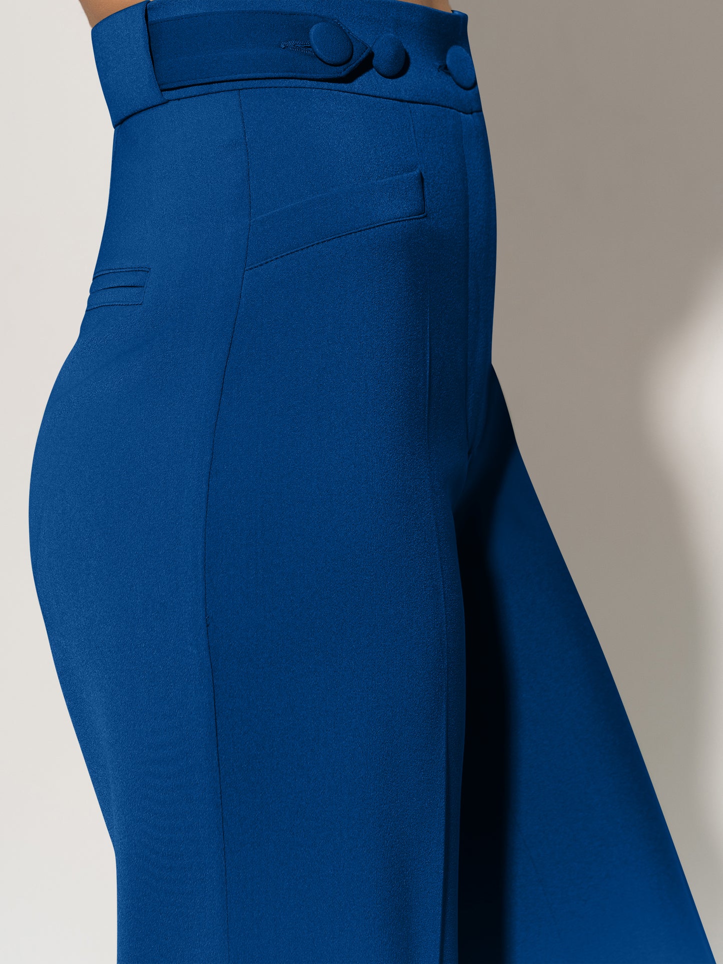 Tailored Fit Suiting Blazer & Trousers Suit - Azure Blue