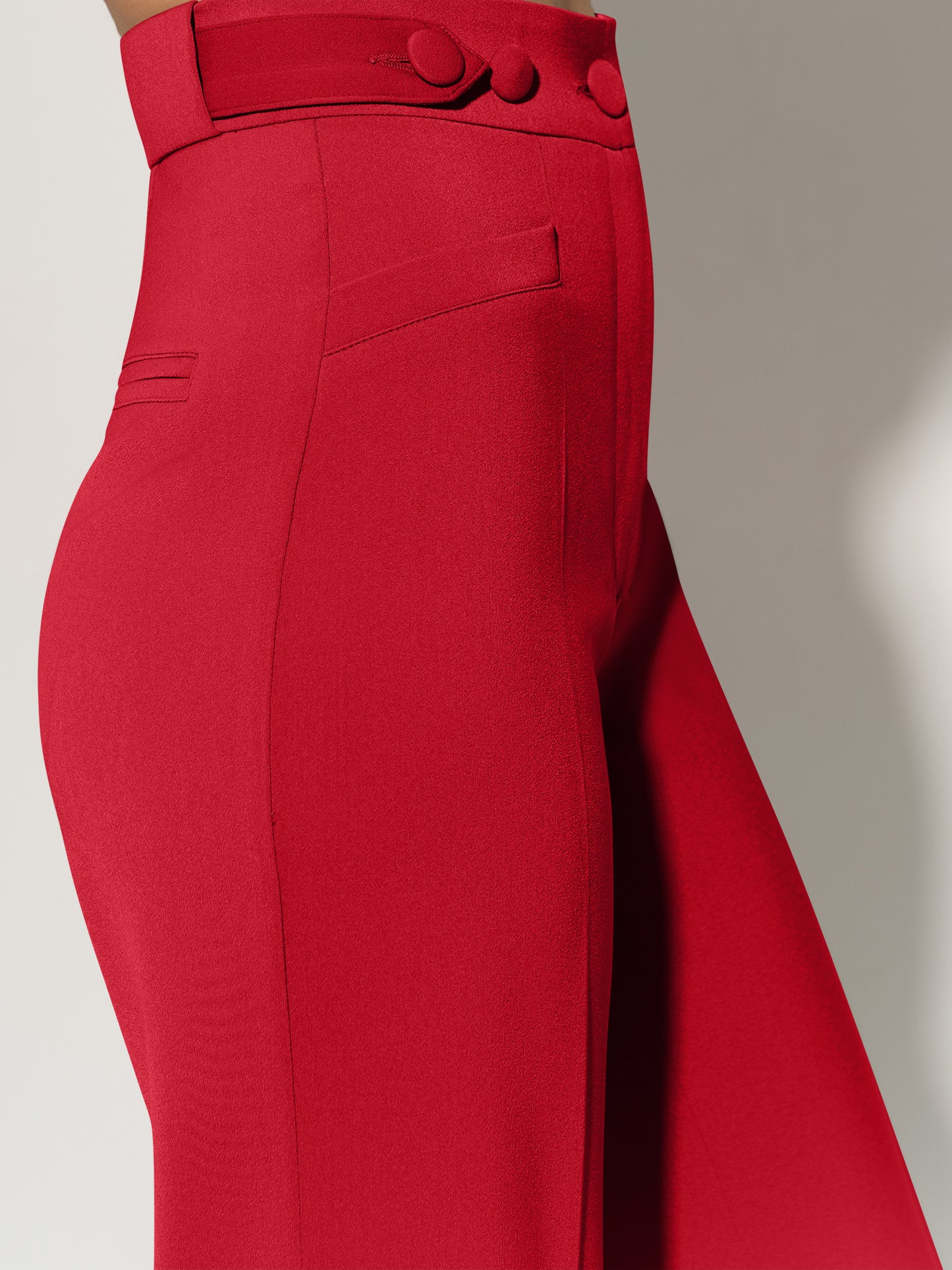 Tailored Fit Suiting Blazer & Trousers Suit - Fierce Red