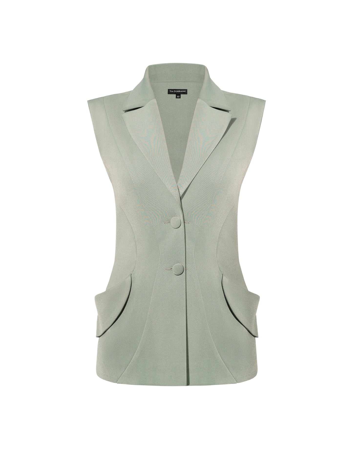 Tailored Fit Suiting Vest - Light Green
