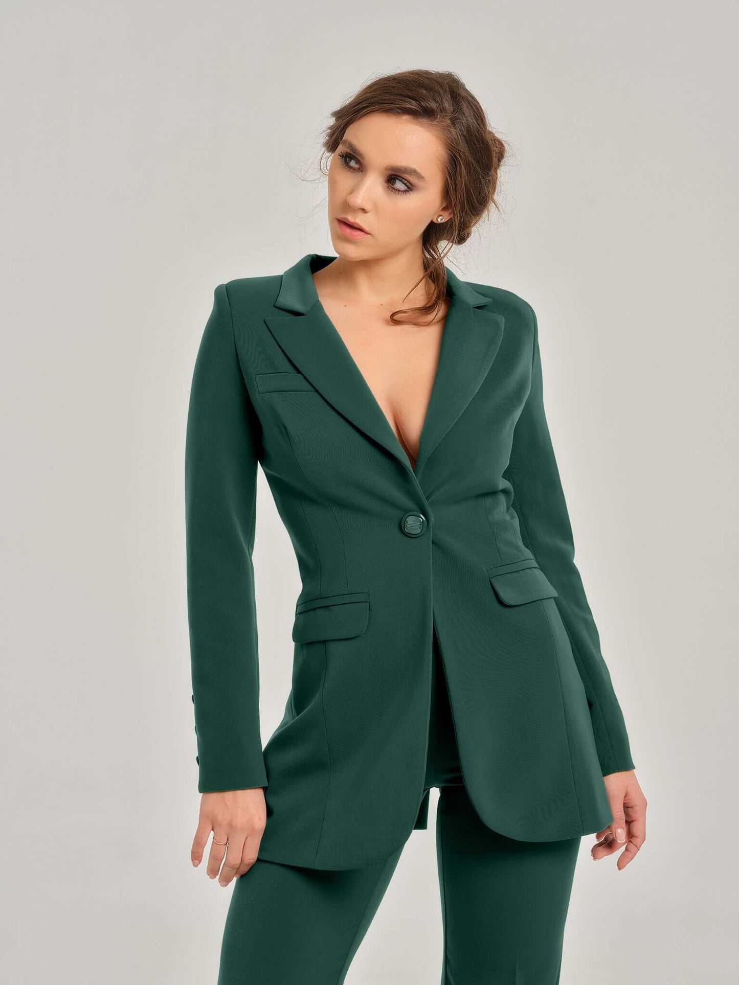 Emerald Dream Timeless Power Suit by Tia Dorraine Women's Luxury Fashion Designer Clothing Brand