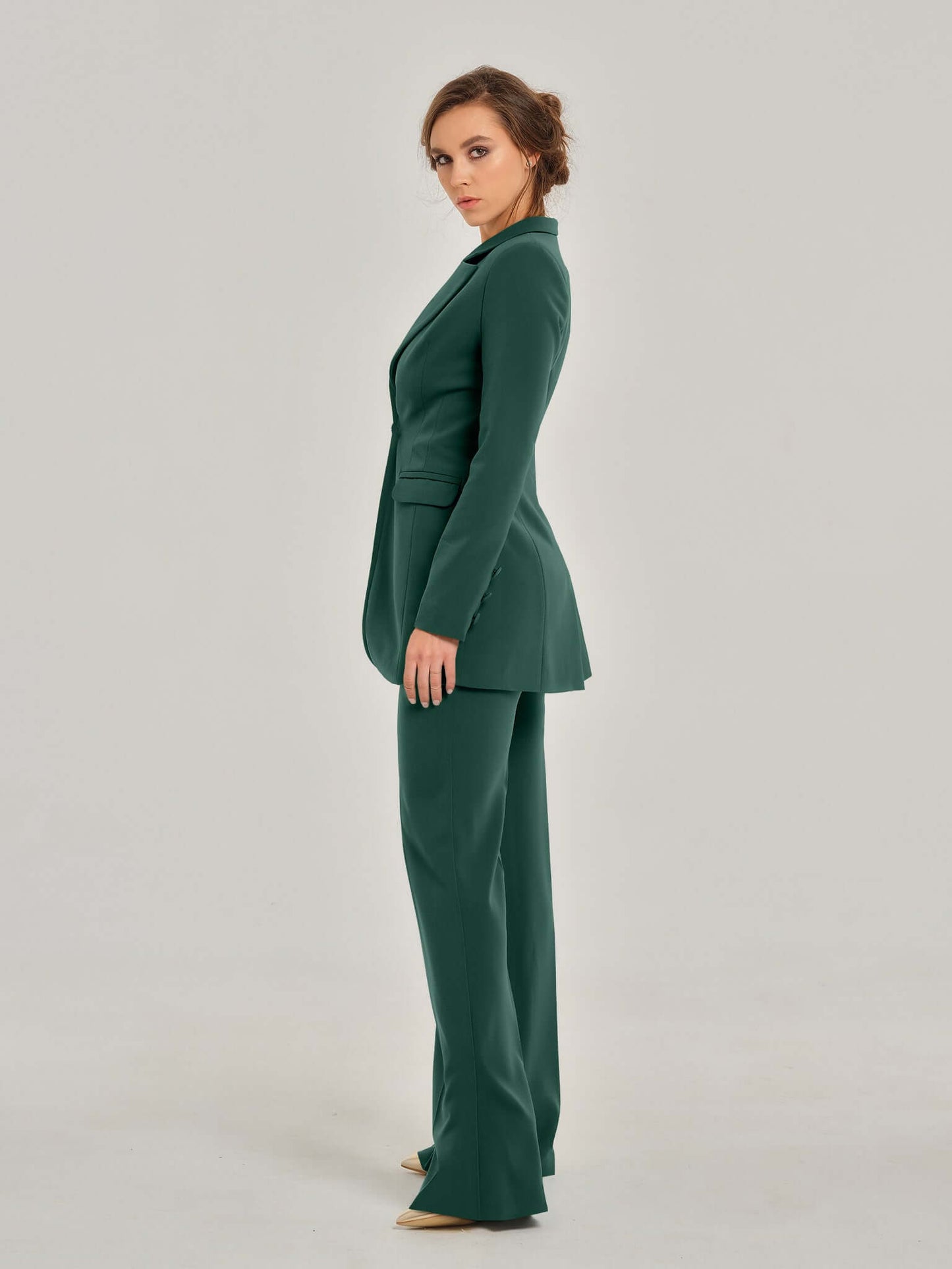 Emerald Dream Timeless Power Suit by Tia Dorraine Women's Luxury Fashion Designer Clothing Brand