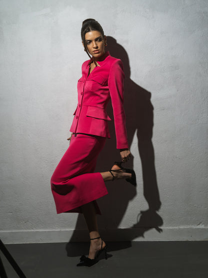 Time for Romance Blazer & Skirt Suit by Tia Dorraine Women's Luxury Fashion Designer Clothing Brand