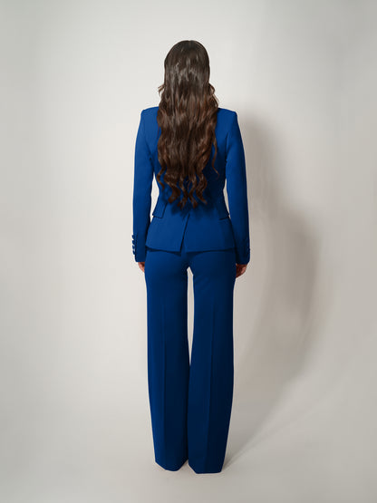 Time for Romance Tailored Suit - Azure Blue