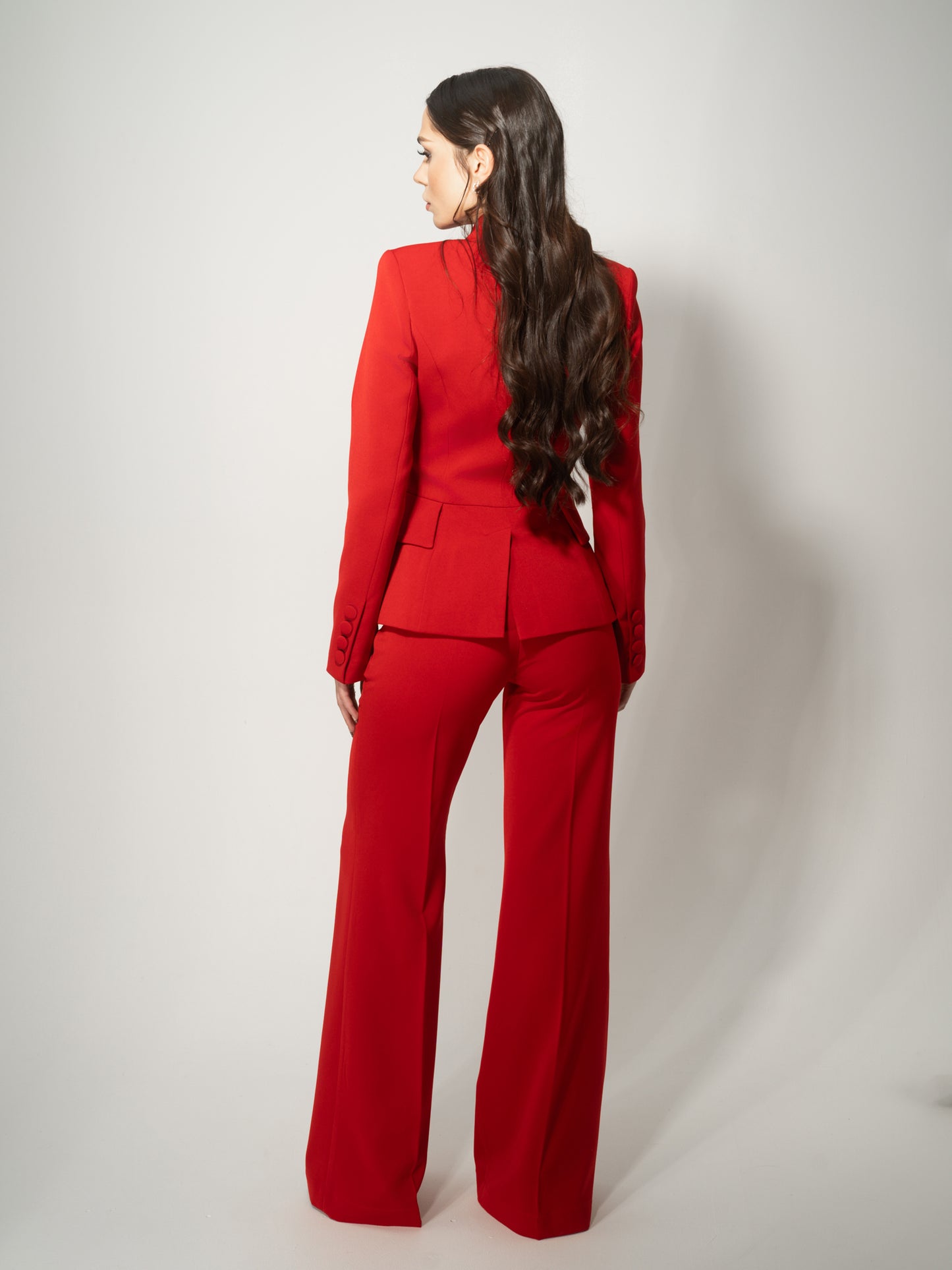 Time for Romance Tailored Blazer - Fierce Red by Tia Dorraine Women's Luxury Fashion Designer Clothing Brand