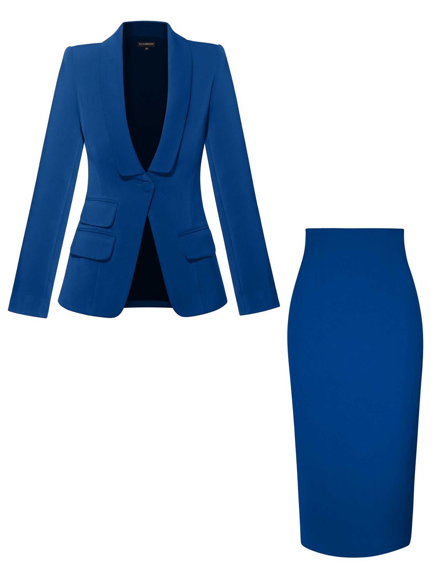 Vision Tailored Blazer & Skirt Suit by Tia Dorraine Women's Luxury Fashion Designer Clothing Brand