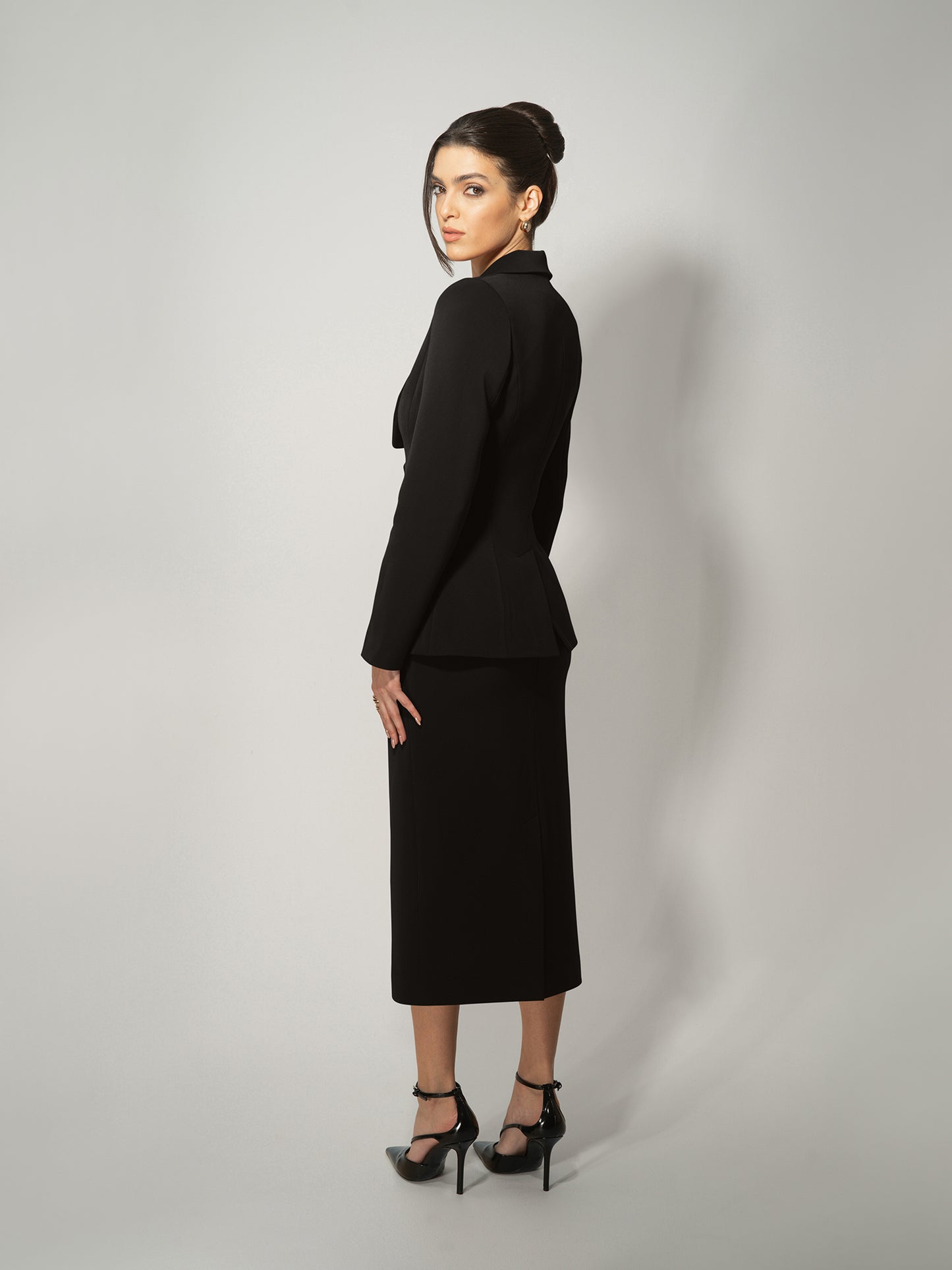 Vision Tailored Blazer & Skirt Suit by Tia Dorraine Women's Luxury Fashion Designer Clothing Brand