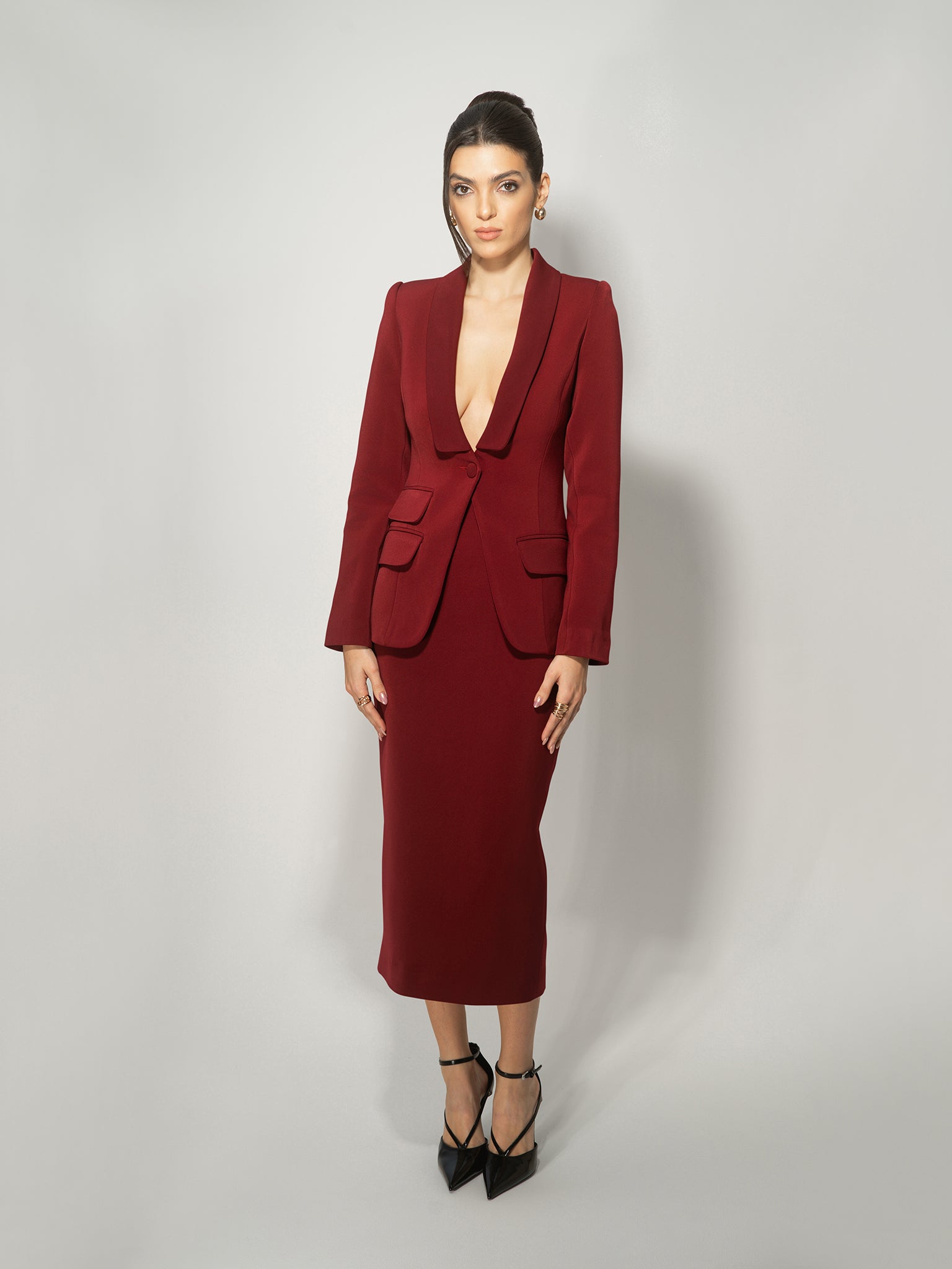 Vision Tailored Blazer & Trousers Suit by Tia Dorraine Women's Luxury Fashion Designer Clothing Brand