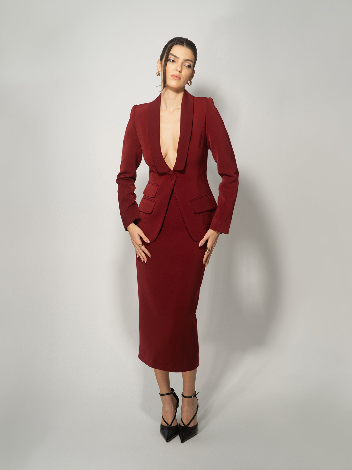 Vision Tailored Blazer & Trousers Suit by Tia Dorraine Women's Luxury Fashion Designer Clothing Brand