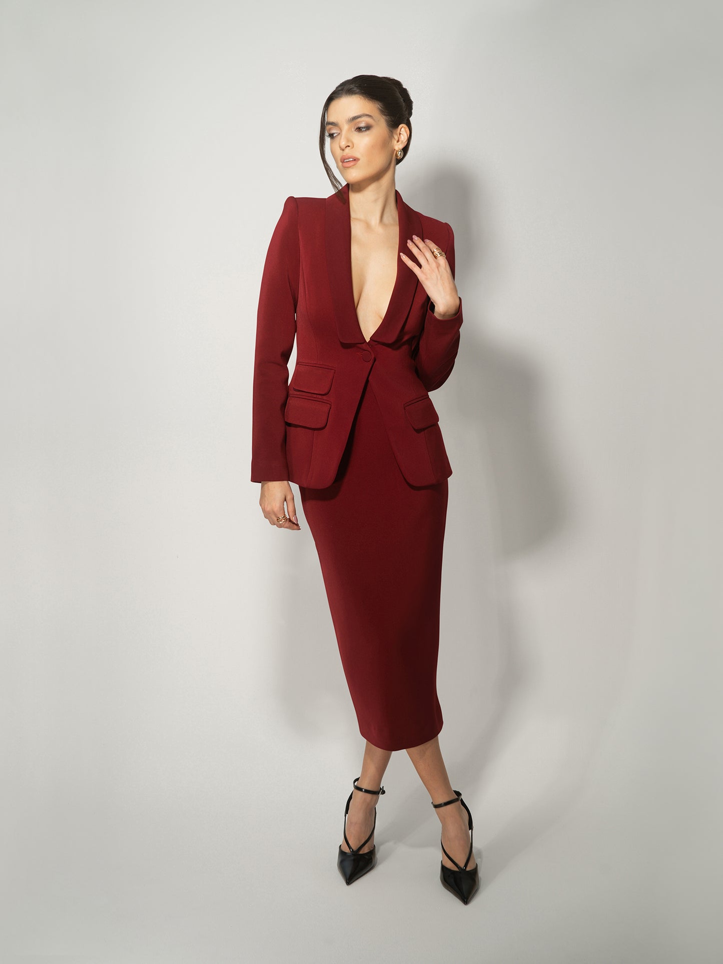 Vision Tailored Blazer & Trousers Suit by Tia Dorraine Women's Luxury Fashion Designer Clothing Brand