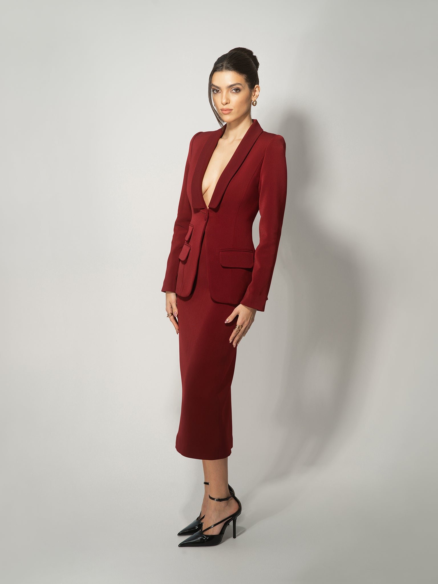 Vision Tailored Blazer & Trousers Suit by Tia Dorraine Women's Luxury Fashion Designer Clothing Brand