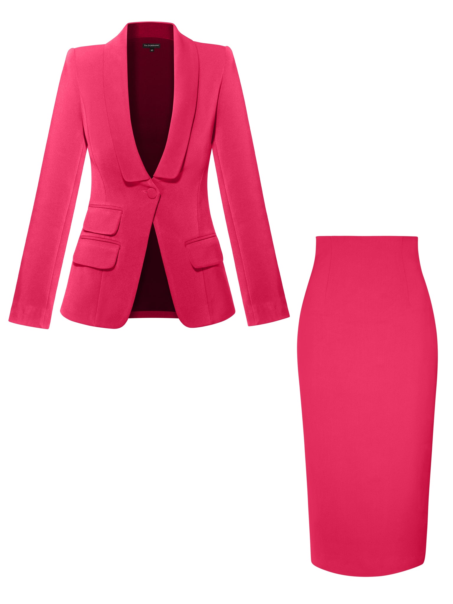 Vision Tailored Blazer & Skirt Suit by Tia Dorraine Women's Luxury Fashion Designer Clothing Brand