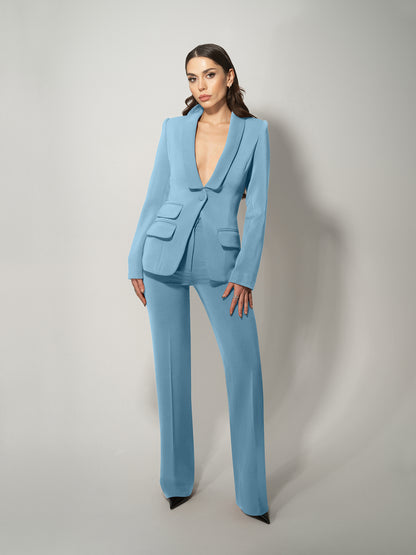 Vision Tailored Blazer & Trousers Suit by Tia Dorraine Women's Luxury Fashion Designer Clothing Brand