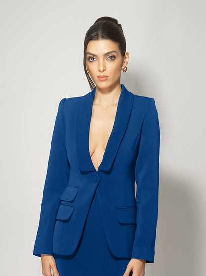 Vision Timeless Single-Breasted Blazer by Tia Dorraine Women's Luxury Fashion Designer Clothing Brand