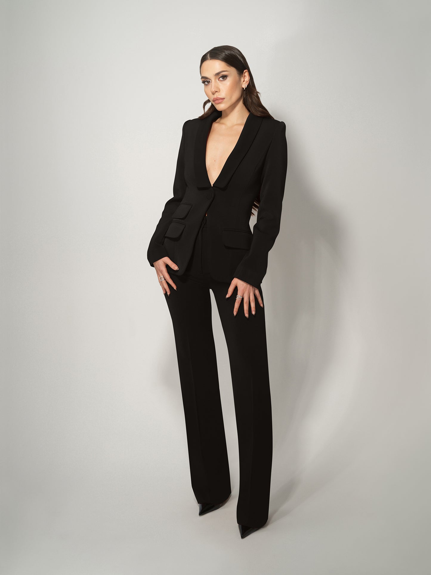 Vision Timeless Single-Breasted Blazer by Tia Dorraine Women's Luxury Fashion Designer Clothing Brand