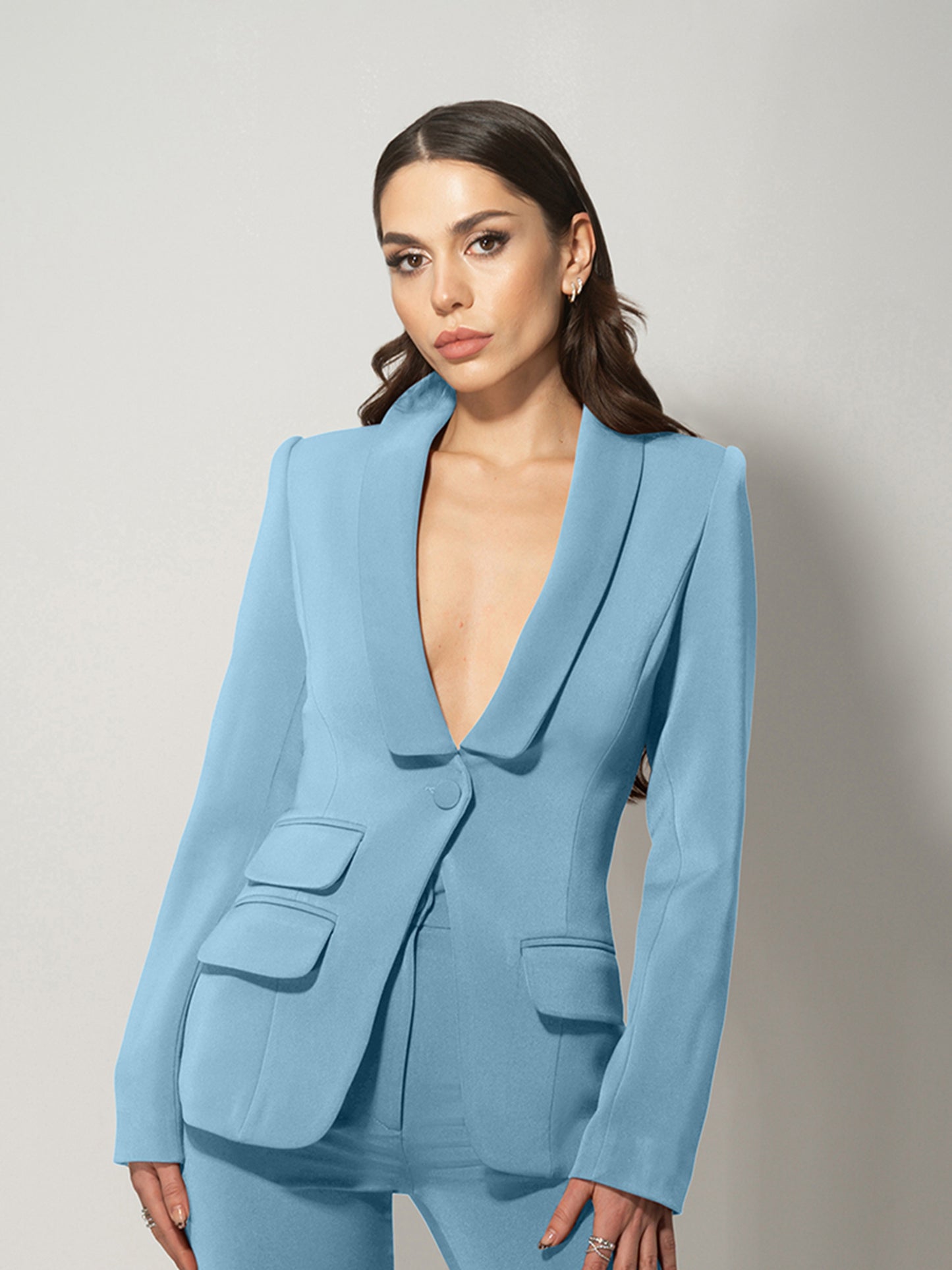 Vision Timeless Single-Breasted Blazer by Tia Dorraine Women's Luxury Fashion Designer Clothing Brand