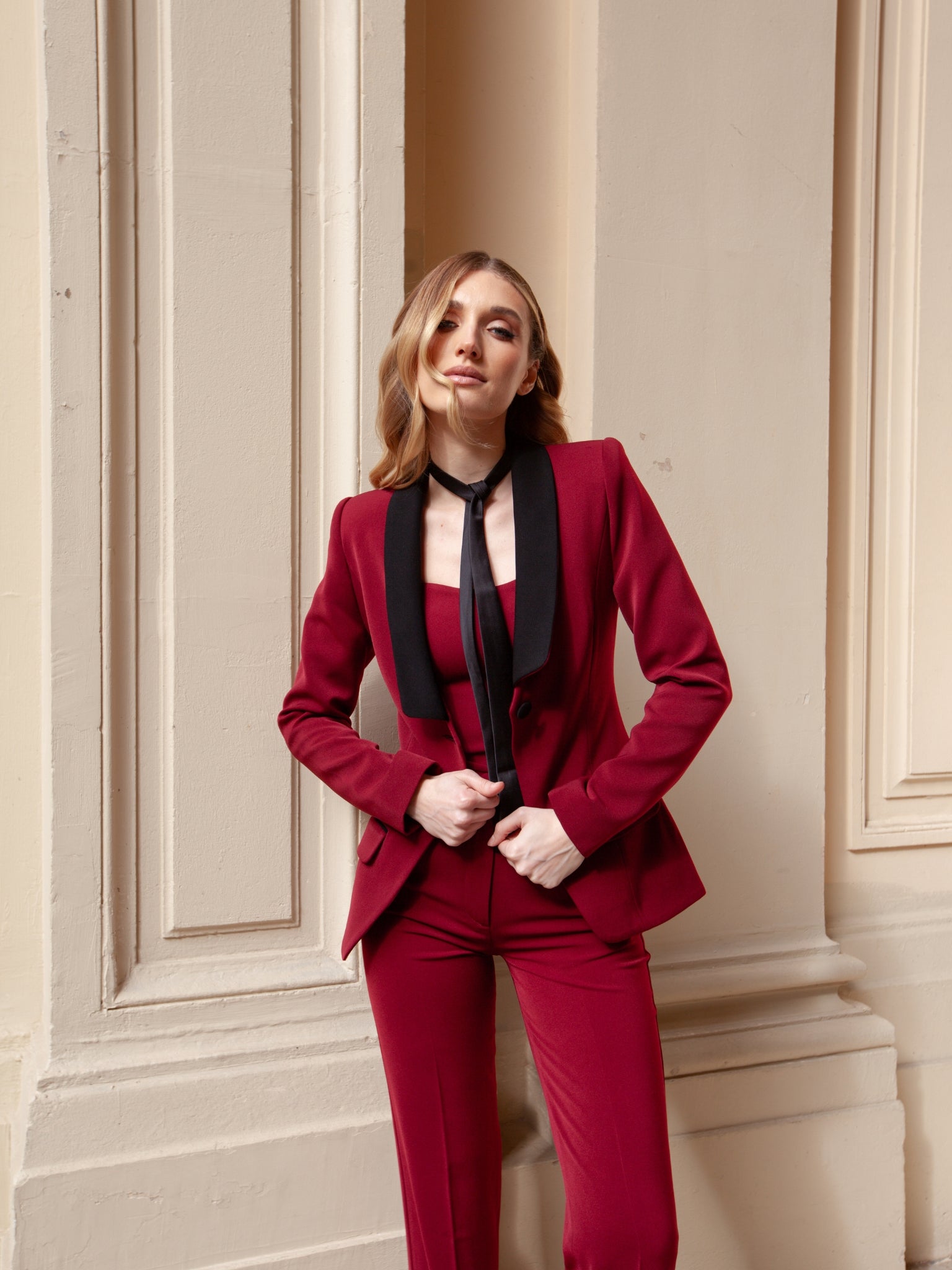 Vision Tailored Blazer & Trousers Suit by Tia Dorraine Women's Luxury Fashion Designer Clothing Brand